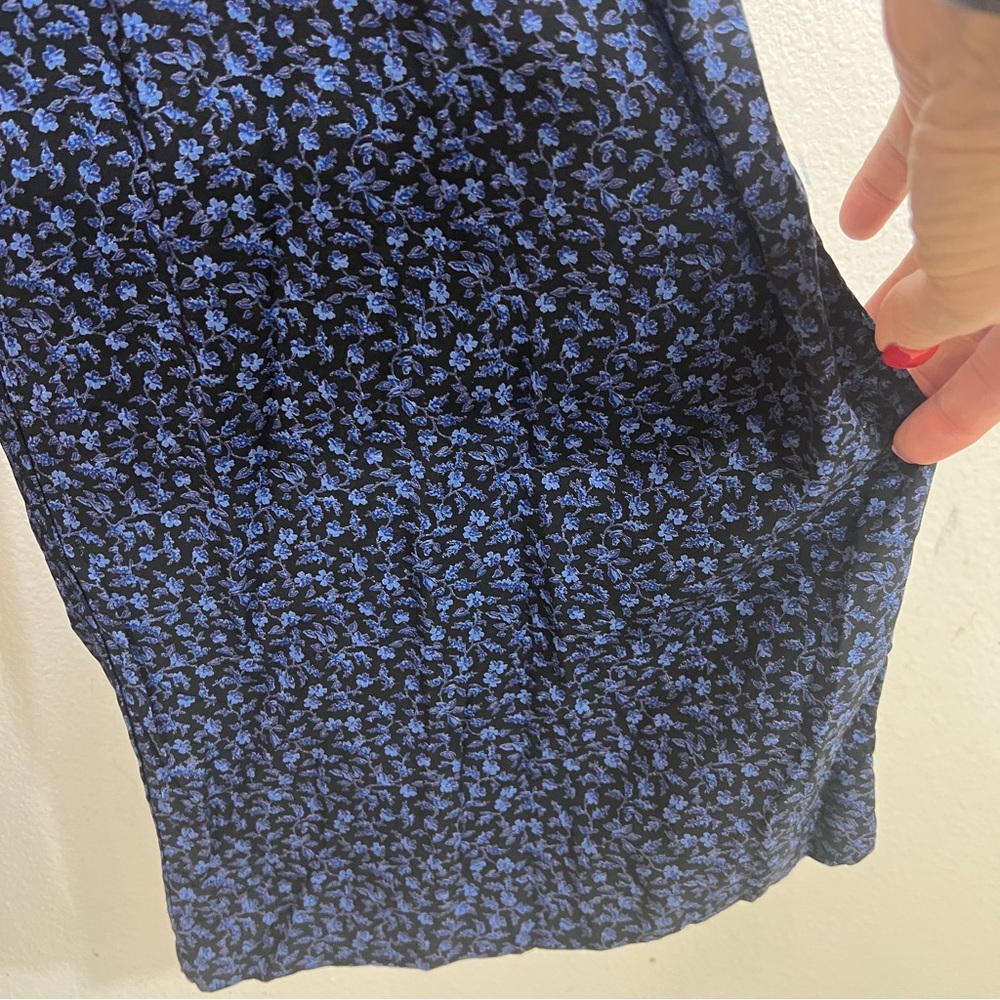 MADEWELL Lucie tie back long sleeve jumpsuit in carmine floral - Picture 6 of 9